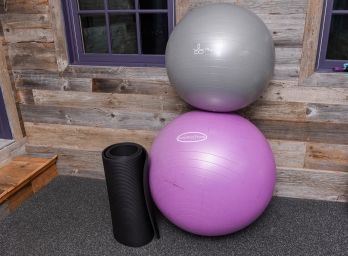 Phyllexi And Balance From Exercise Balls And Yoga Mat