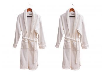 Pair Of Two Linum Home Cotton Spa Bathrobes