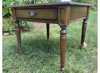 Ethan Allen One Drawer Side Table