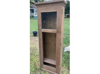 Old Handmade Clock Cabinet Repurpose To A Spice Cabinet