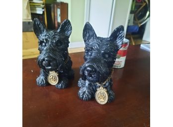Pair Of Scottish Terrier Bookends Excellent Condition Scottish Terrier Club #33