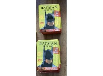 Lot 2 Of 18 Topps Trading Cards Batman Returns New Yellow
