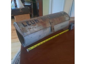 Antique Mailbox Rural Route Cylinder Shaped With Hinged Top #49
