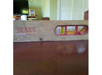 Vintage Sears Roebuck Wooden 18' Level In Working Condition #47