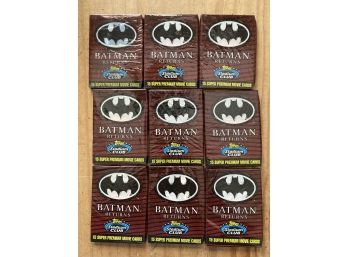 Lot 1 Of 18 Packs Of Topps Unopened Batman Cards