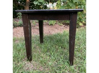 Simple Square Black Side Table Needs Cleaning Or A Fun Paint Job