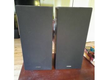 Vintage Fisher MS-107 Speaker System Excellent Working Condition 19' Tall Made In Chatsworth CA USA #42