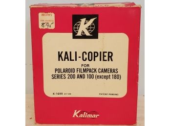 Vintage Kali-Copier For Poloroid Filmpack Cameras Series 200 & 100