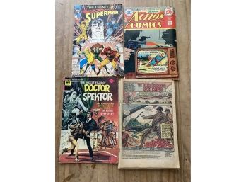 Lot Of 7 Comics Includes Action Comics Superman Doctor Spektor