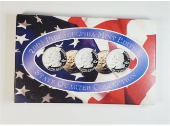 2001 Philadelphia Mint Edition State Quarter Collection W/ COA & Box