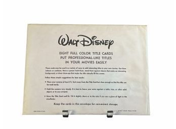 Vintage Walt Disney Eight Full Color Title Cards