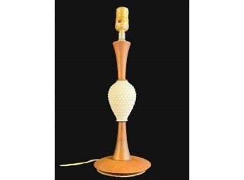 Mid Century Hobnail Table Lamp