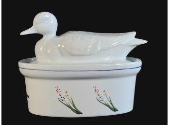 Vintage Figural Duck Lidded Dish