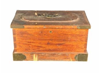 Antique Wooden Strongbox