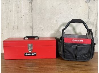 Pair Of Husky Toolboxes With Contents