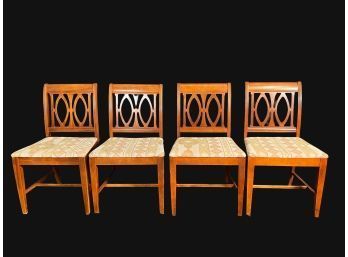 Vintage Set Of Four Dining Chairs