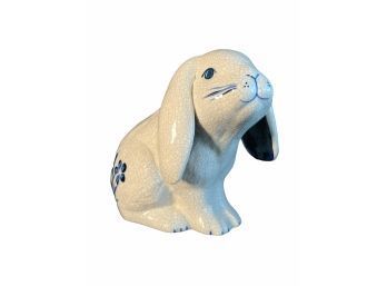 Vintage Signed Porcelain Rabbit