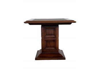 Vintage Slate Topped Pedestal Table