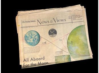 Vintage Philadelphia Newspapers About Moonlanding