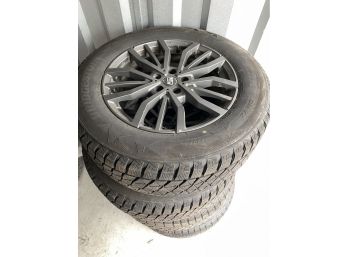 Tires And Rims 5 Lug 25560R18 Bridgestone Blizzak Aggressive Tread Winter Used One Season MSW Rim OZ