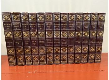 George Elliot Books Leather Bound Collection Warwickshire Edition The Writings Of In 25 Volumes Incomplete