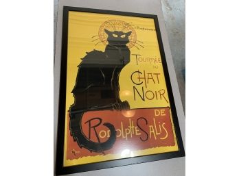 Tourne Du Chat Noir Framed Poster 38 X 26 Framed Theophile Steinlen Poster