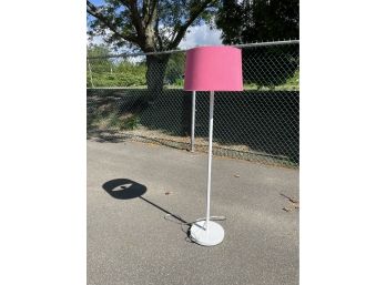 Floor Lamp With Pink Shade, 55.5x14