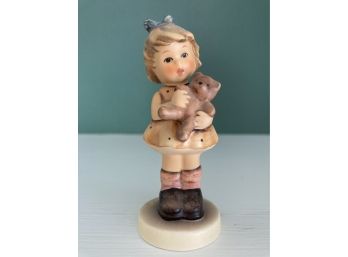 Goebel Hummel Girl With Teddybear 3.5in