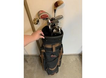 Mens Golf Clubs And Treker Bag Callaway Wedge TaylorMade Olimar Solitaire