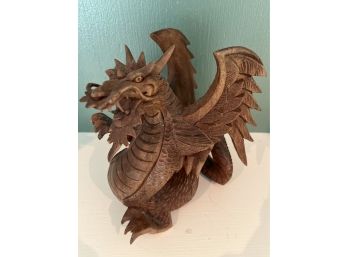 Hand Carved, Solid Wood Dragon, 8x85