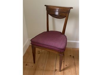 Solid Wood Chair Cane Bottom Seat With Thick Cushion 20x34x18