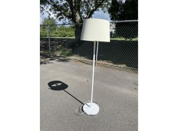 Floor Lamp With Cream Colored Shade, The Land Of Nod, 55.5x14