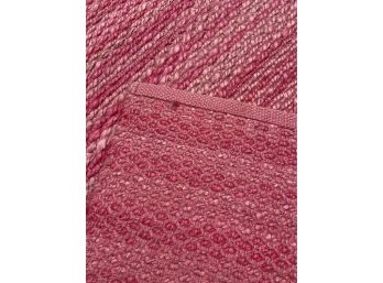 Pink Woven Area Rug 6ftx9ft3in