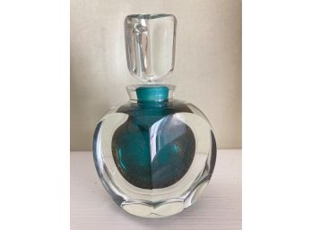 Perfume Bottle Lot #3 Signed On The Base 4in Tall