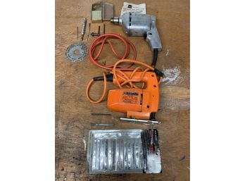 Black & Decker Jig Saw And Stanley Drill