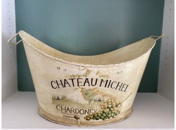 Wine Ice Bucket Holder Display Chateau Michel 22x13x17 Great For Parties Bar Weddings