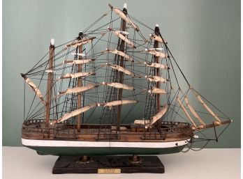 Clipper XIX Century, Model Ship, From Stem To Stern It Measures 20.5x16.25x7 Inches