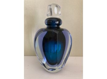 Perfume Bottle Lot#1 Signed On The Base 4.5in Tall