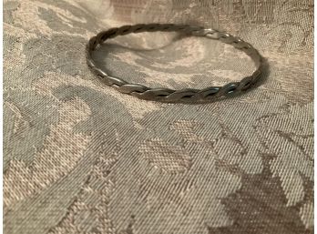 Sterling Silver Bangle Bracelet - Lot #5