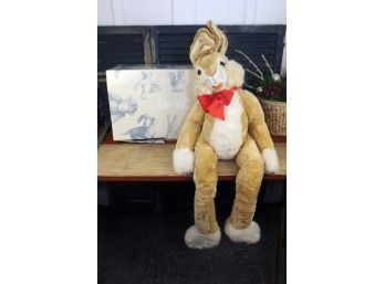 Large Stiff Lulac Bunny With Original Box