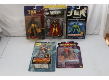 5 Super Hero Villian Action Figures Toys