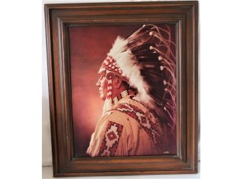 Native American Chief Nelson Small Legs Alberta Photograph On Canvas