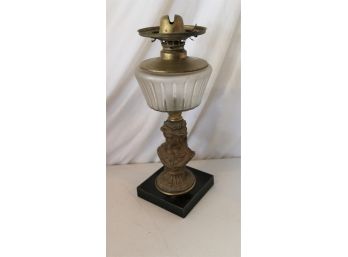 Antique Figural Oil Lamp