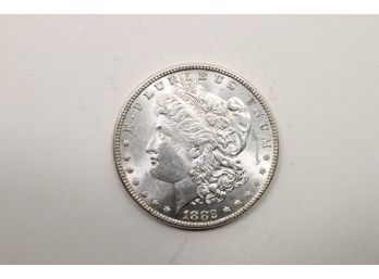 1882 Silver Morgan Dollar Coin Bu Shape