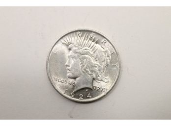 1924 Silver Peace Dollar Coin