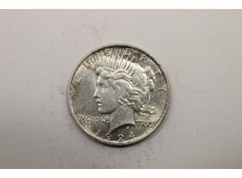 1924 Silver Peace Dollar Coin