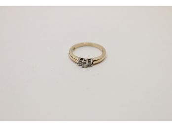 Vintage 14k Yellow Gold Diamond Ring Size 5.5