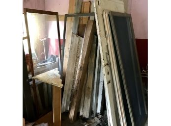 Large Lot Of Wood, Architectural Items, Doors & More