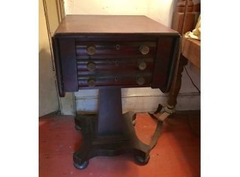Drop Leaf Two Drawer Work Table