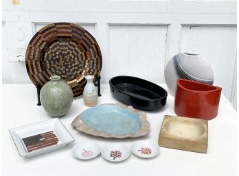 Assorted Modern Ceramics And Decor